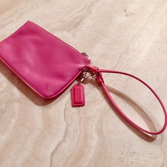 Coach Wristlet Wallet - Pink Genuine Leather - Picture 3 of 6